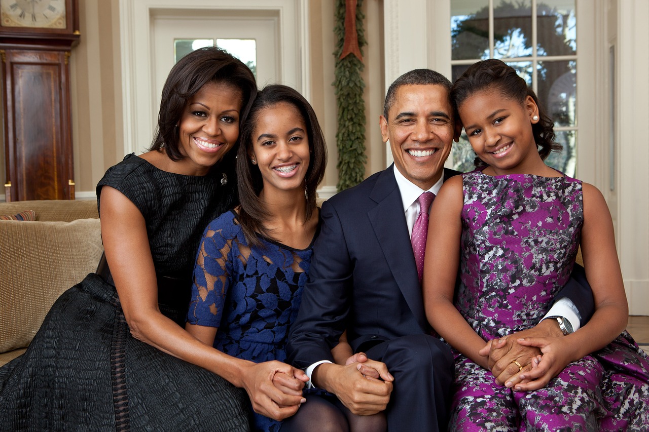 Michelle Obama i jej rodzina